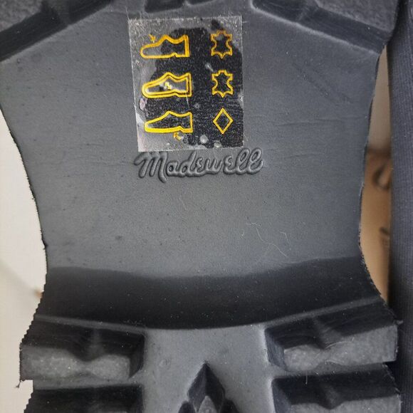 Madewell The Rayna Lace Up Boot in Leather Cream Harvest Moon Women's Sz 8.5 - Picture 8 of 8